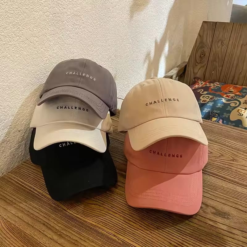 CHALLENGE Embroidery Baseball Caps for Women Men Spring Summer Letter Sun Snapback Visors Cap Casual Hip Hop Dad Hats